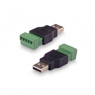 The USB adapter(male) - terminal block screw