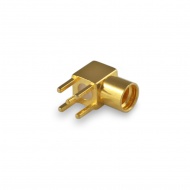 MMCX(female) right angle connector, solder attachment, for PCB