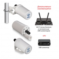 Router Kroks Rt-Pot RSIM DS sH built-in antenna with modem Huawei E3372 with SIM-injector, RJ-45 cable lead-in