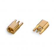 MMCX(female) connector, solder attachment, for PCB 1 mm