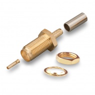 SМА(female) connector, crimp attachment, for RG174, RG316