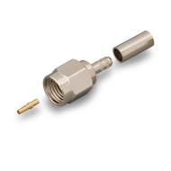 S-A111L RP-SMA(male) reversible connector, crimp attachment, for RG174, RG316