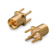 MMCX(female) 4C1P connector, solder attachment for PCB
