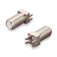 F(female) connector for PCB thickness 1,5 mm, 4 pins