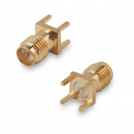 RP-SМА(female) connector, solder attachment, for PCB
