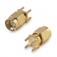 SМА(male) connector, solder attachment, for PCB
