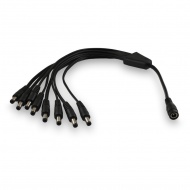 Power supply splitter cable from the socket 5.5 x 2.1 plugs 5.5 x 2.1 mm. Length 30 cm